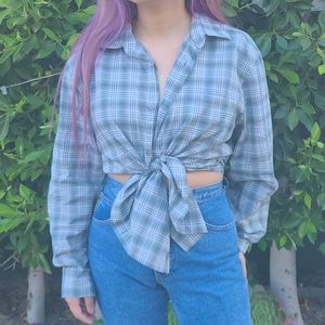 John varvatos plaid button down shirt